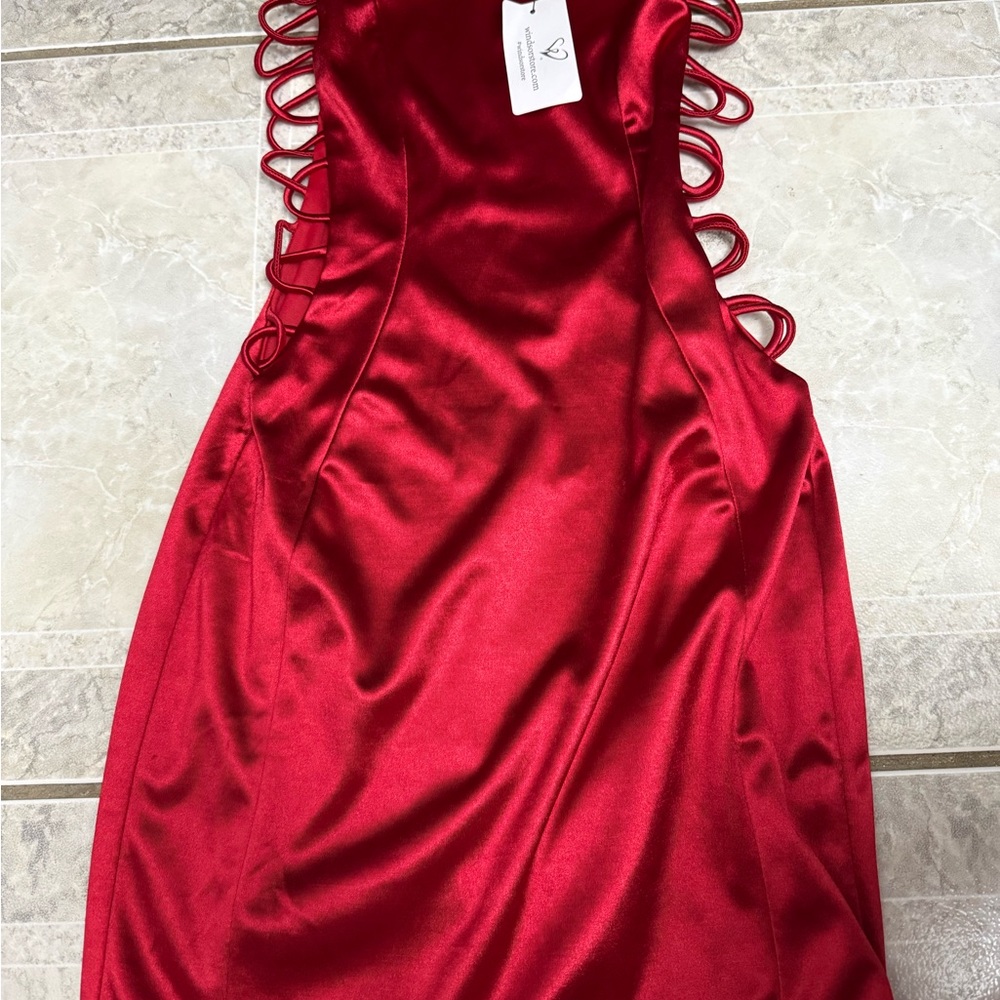 Windsor Red Asymmetrical Dress